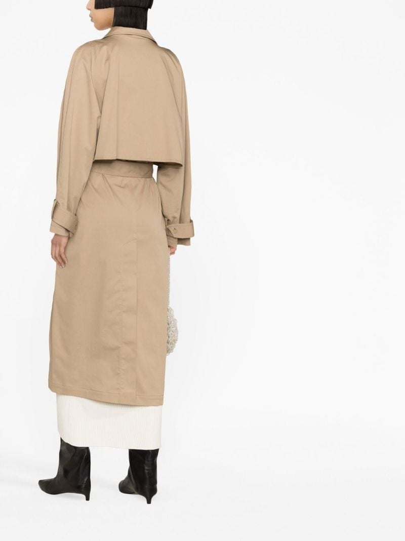 Neutral Belted Trench Coat
