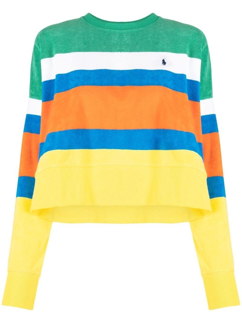Yellow Polo Pony Striped Jumper