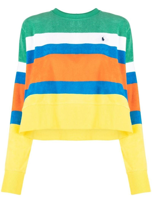 Yellow Polo Pony Striped Jumper