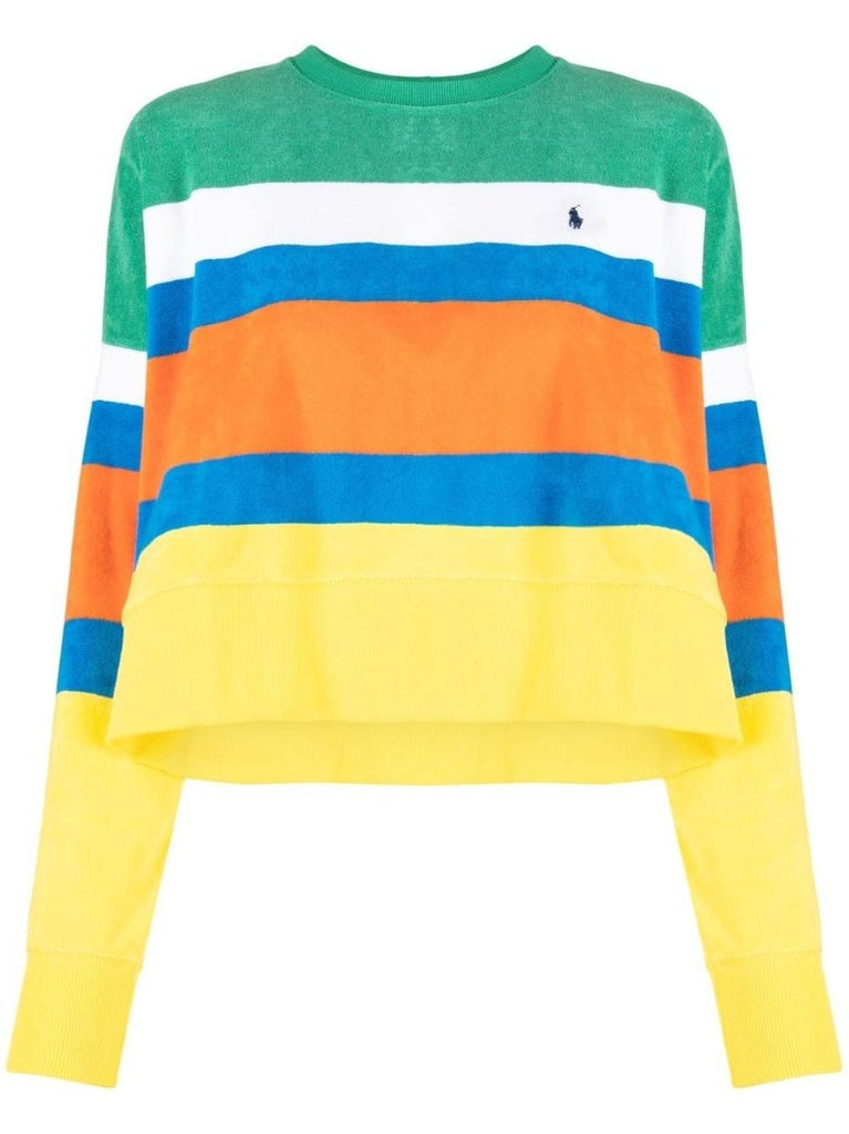 Yellow Polo Pony Striped Jumper