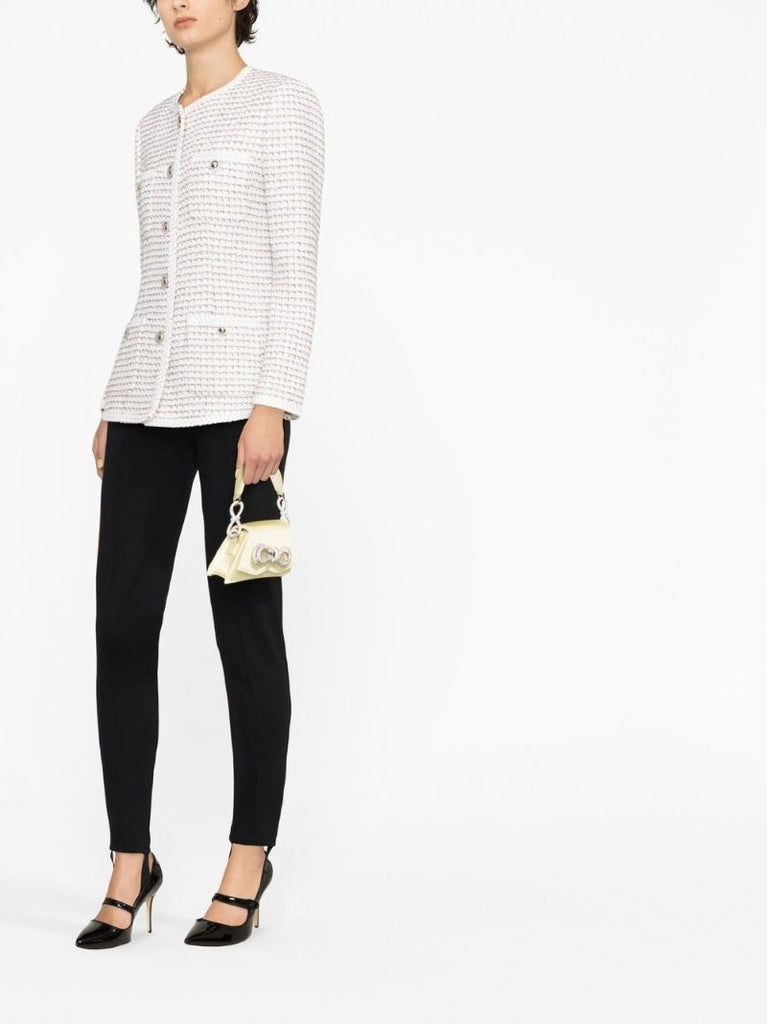 White Tweed Fitted Jacket