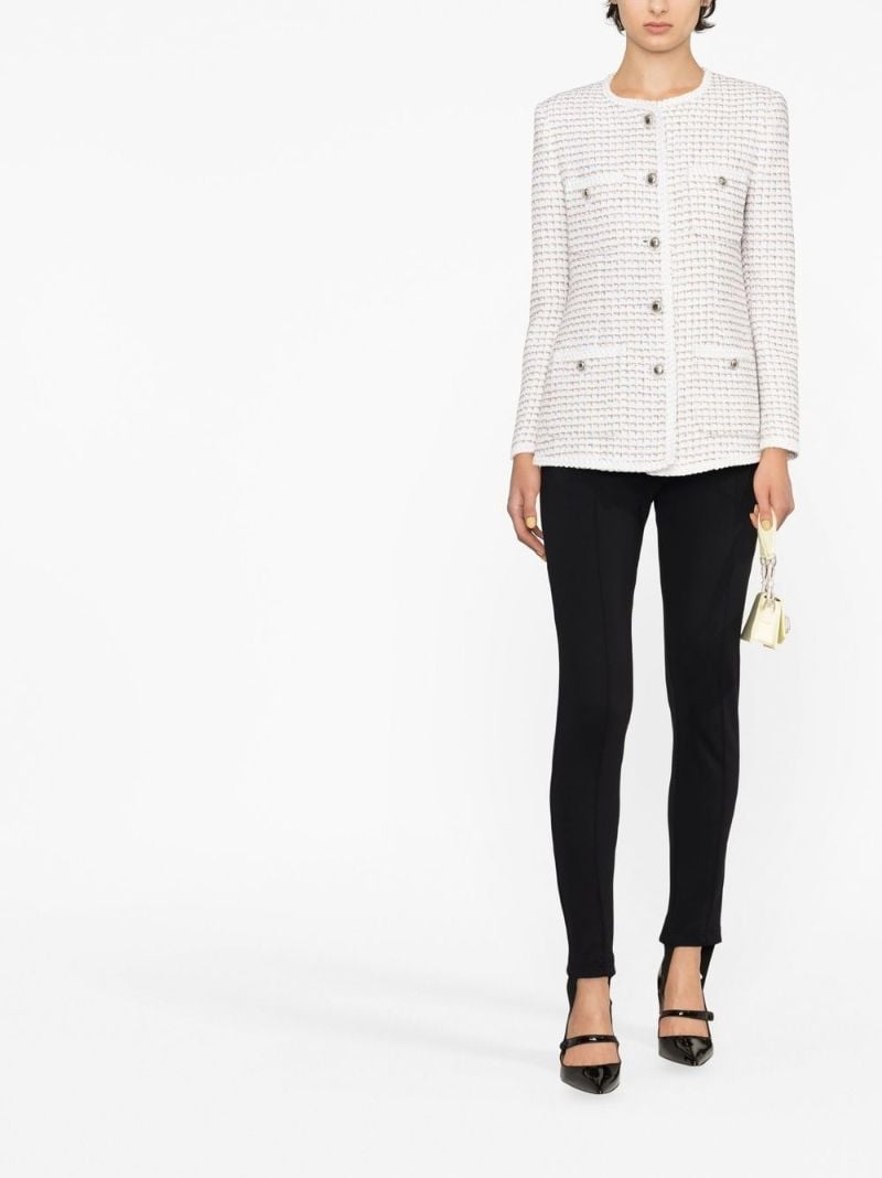 White Tweed Fitted Jacket