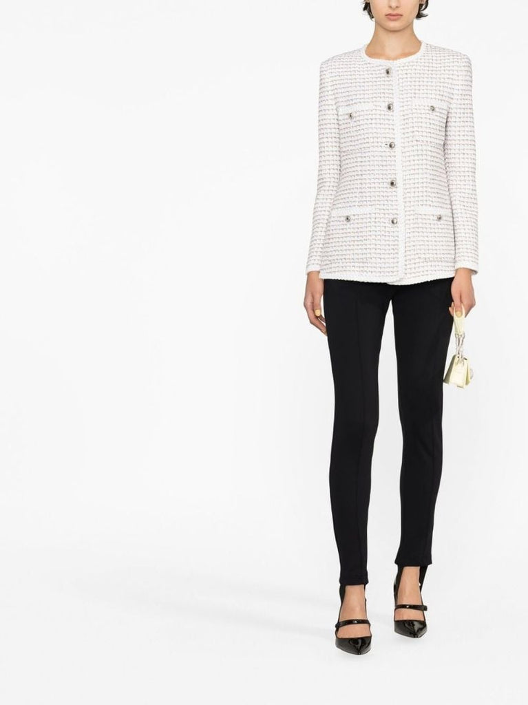 White Tweed Fitted Jacket