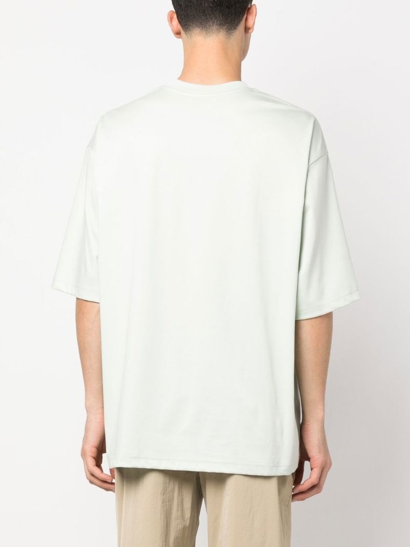 White Graphic Print Cotton T-shirt