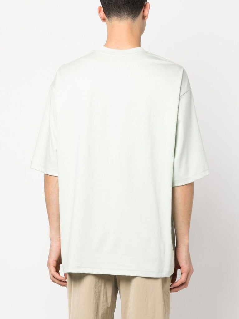 White Graphic Print Cotton T-shirt