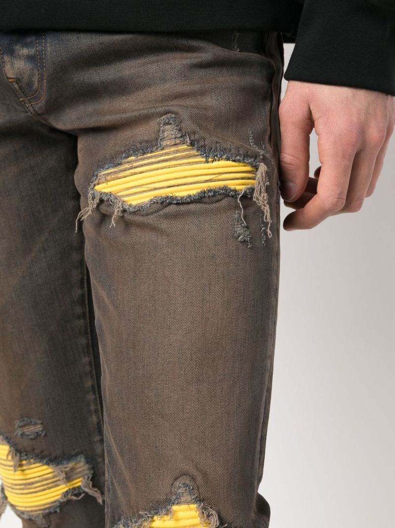 Blue Distressed Skinny Jeans