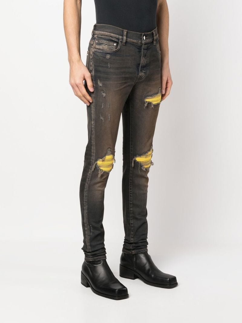Blue Distressed Skinny Jeans