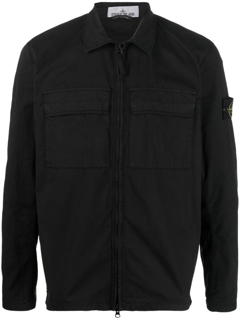 Black Compass Logo Shirt Jacket