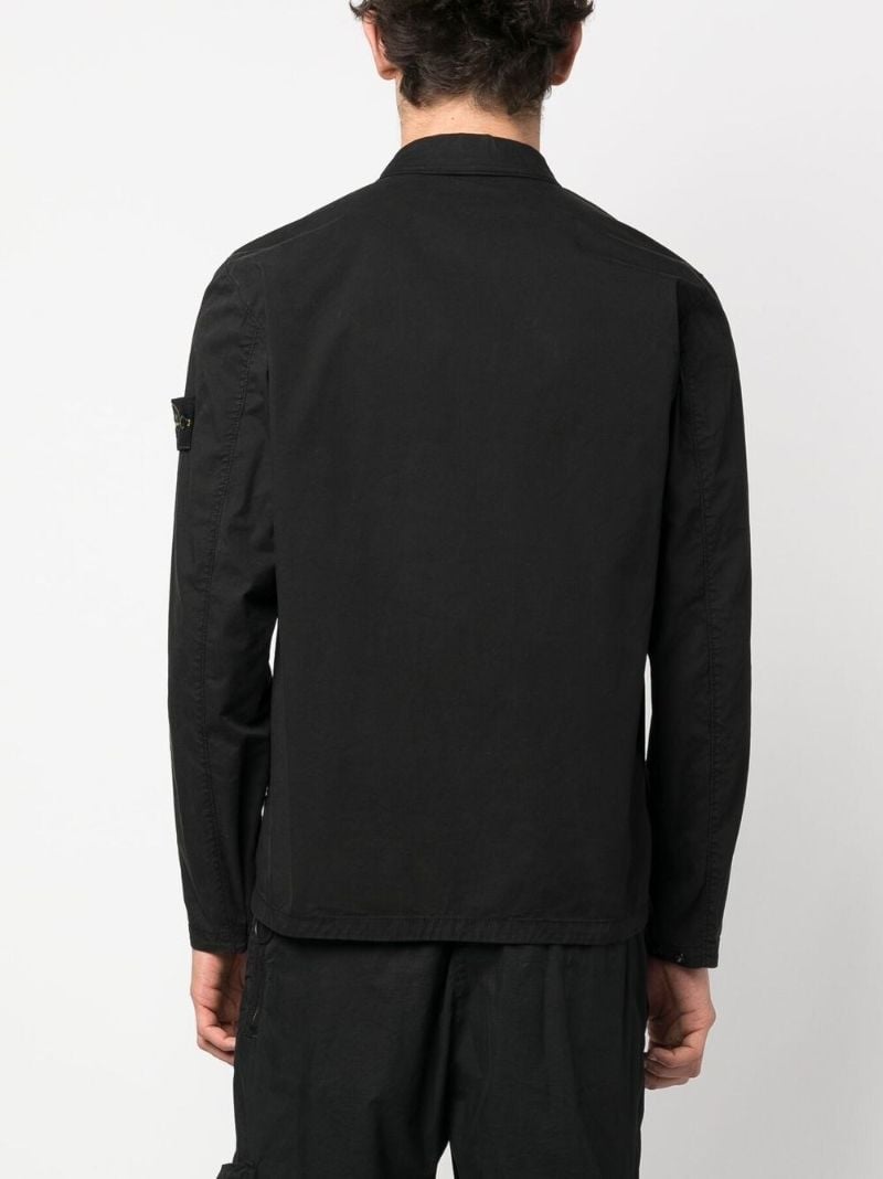 Black Compass Logo Shirt Jacket