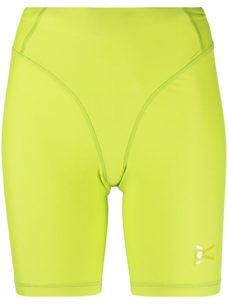 Green Pocketed Half Tight Shorts