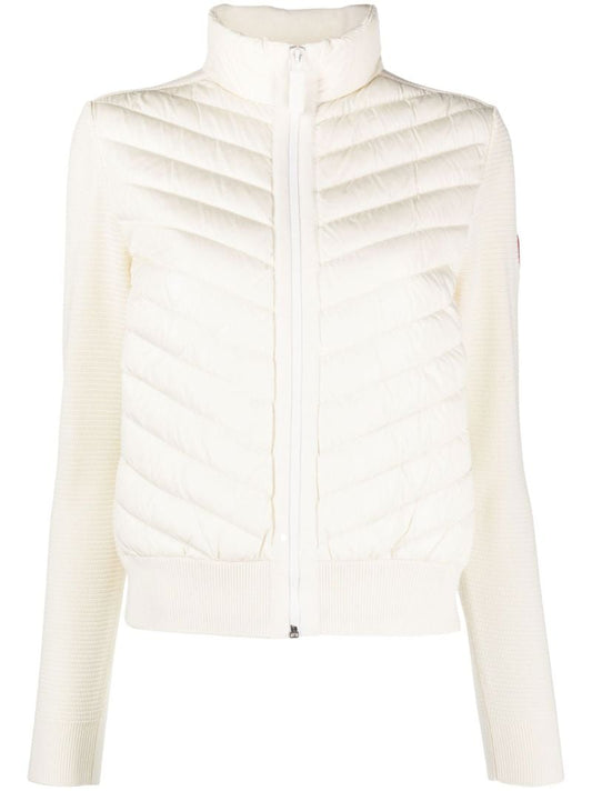 White Hybridge Knit Jacket