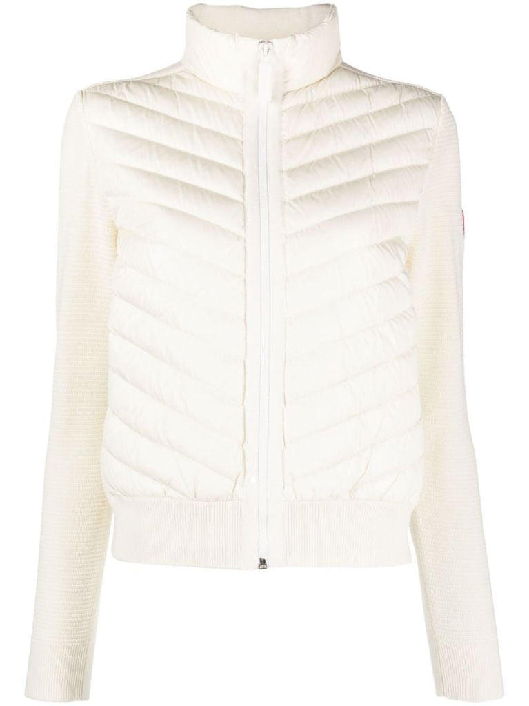 White Hybridge Knit Jacket