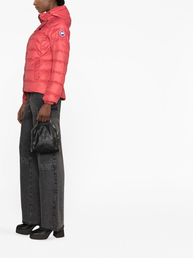 Pink Abbott Quilted Hooded Jacket