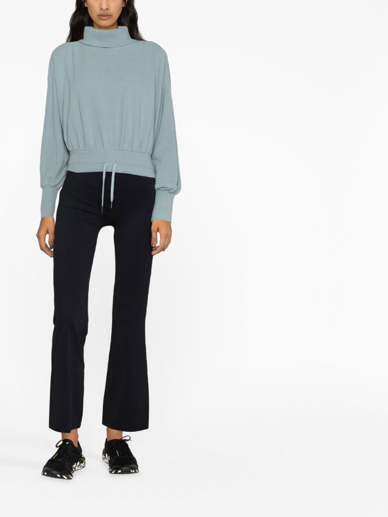 Black Power Bootcut Trousers