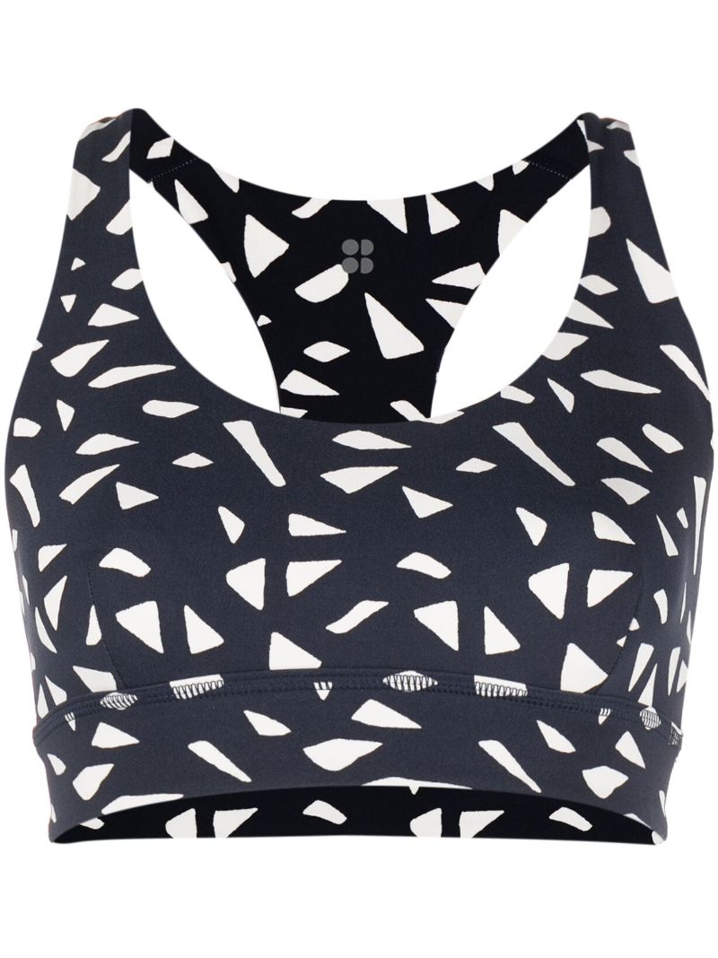 Navy Reversible Yoga Bra