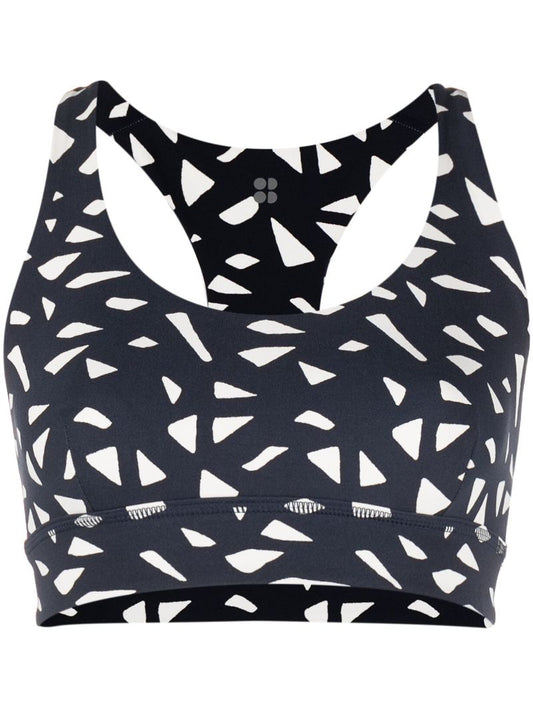 Navy Reversible Yoga Bra