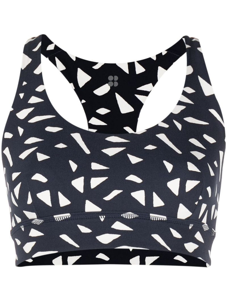 Navy Reversible Yoga Bra