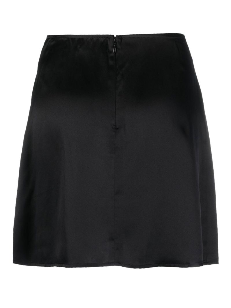 Black Benson A-line Mini Skirt