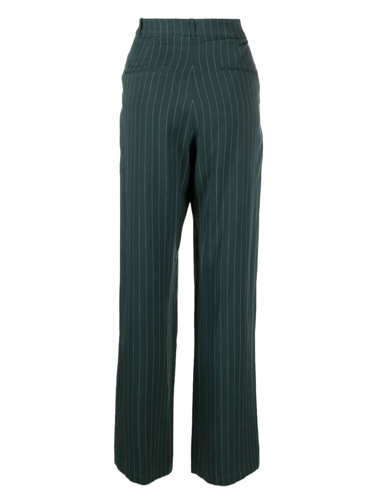 Green Mason Pinstripe Trousers