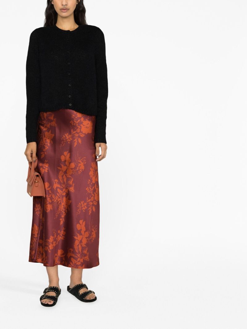 Black Clara Crew Neck Cardigan