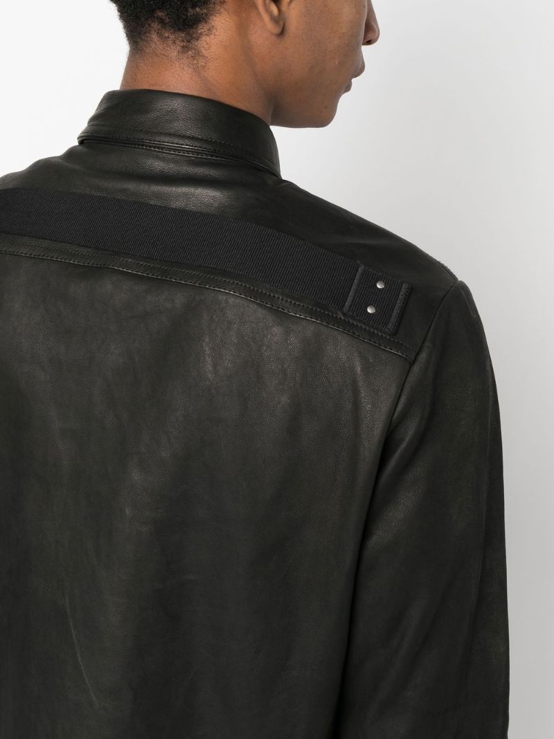 Black Cropped Leather Jacket