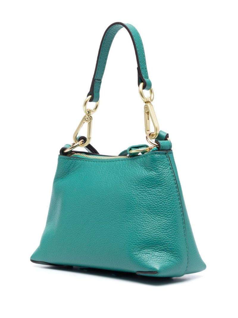 Green Joan Leather Cross Body Bag