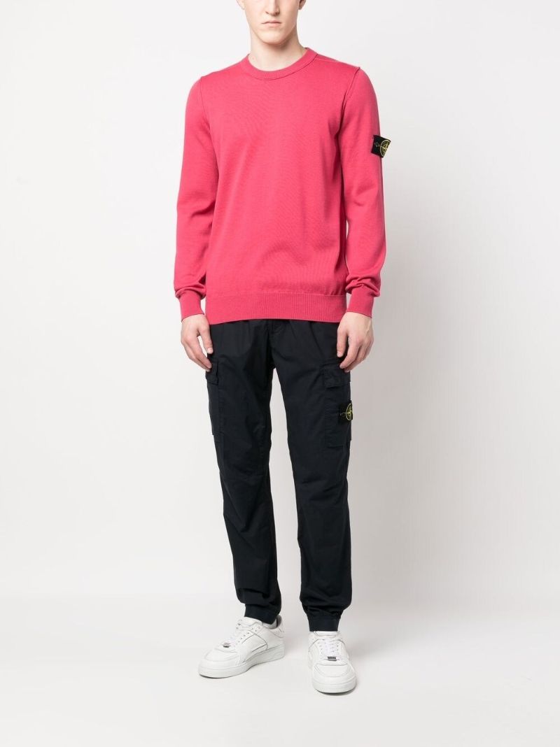 Pink Compass Patch Jumper