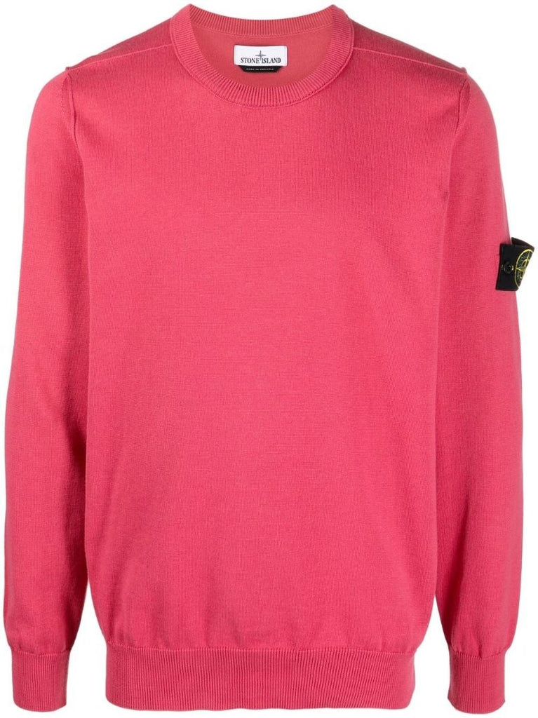 Pink Compass Patch Jumper