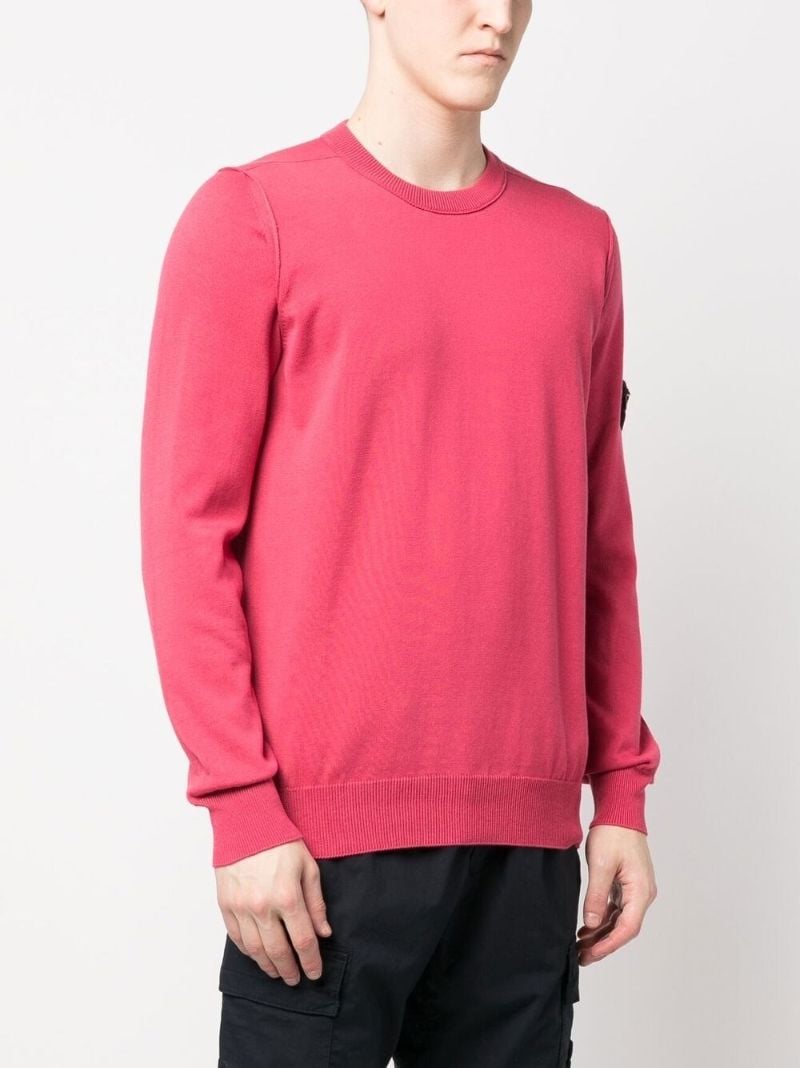 Pink Compass Patch Jumper
