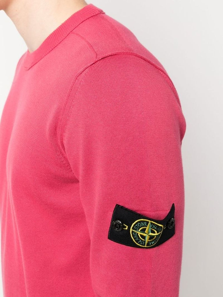 Pink Compass Patch Jumper
