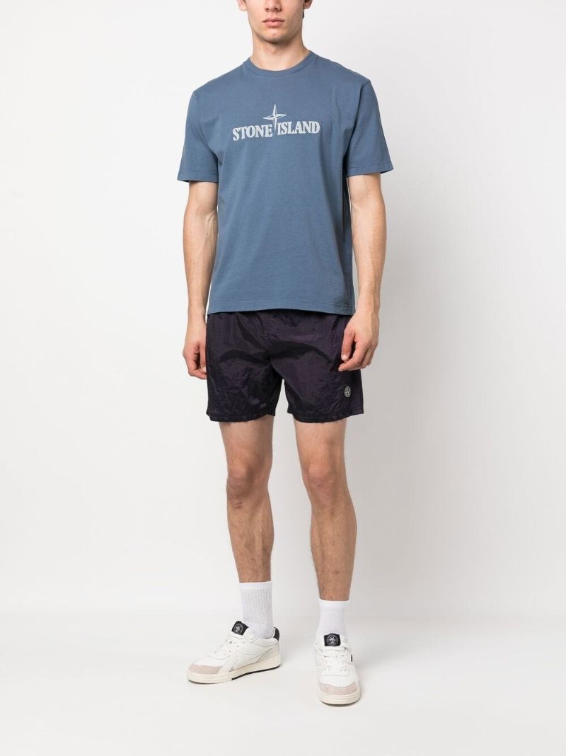Blue Stitches Two Embroidered T-shirt