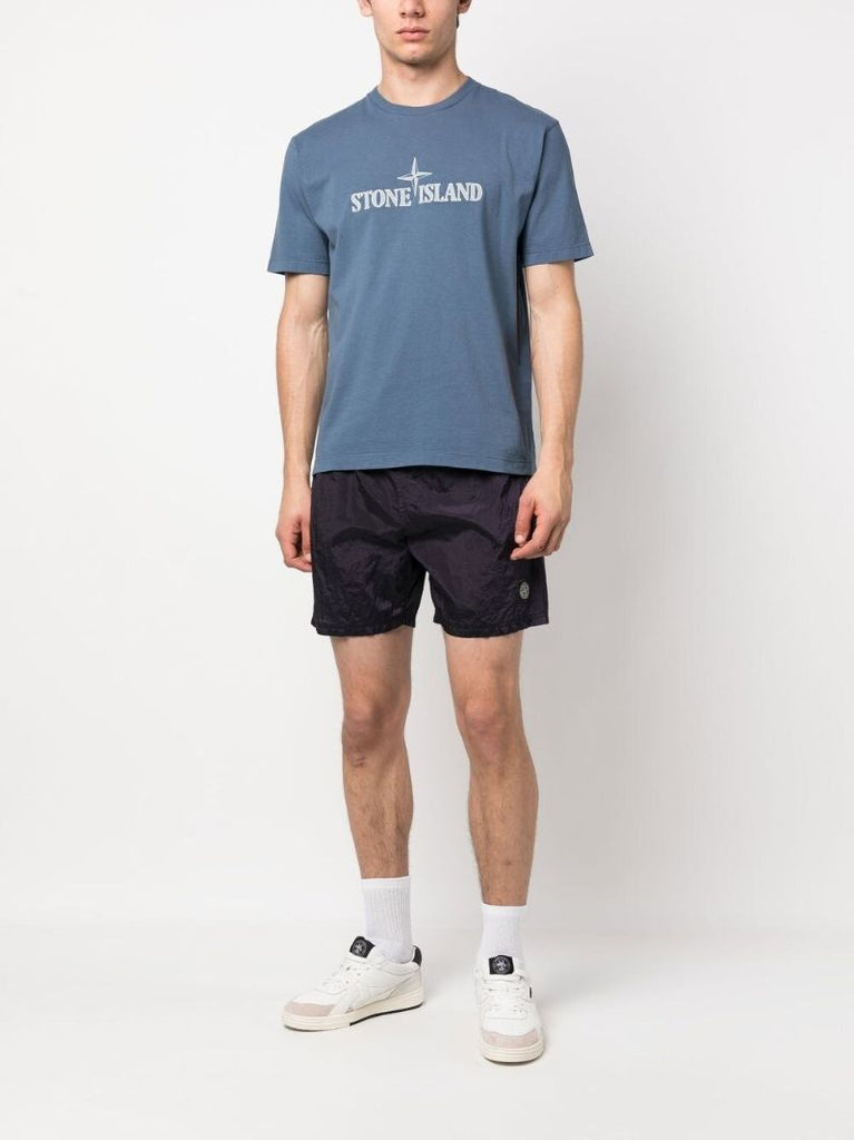 Blue Stitches Two Embroidered T-shirt