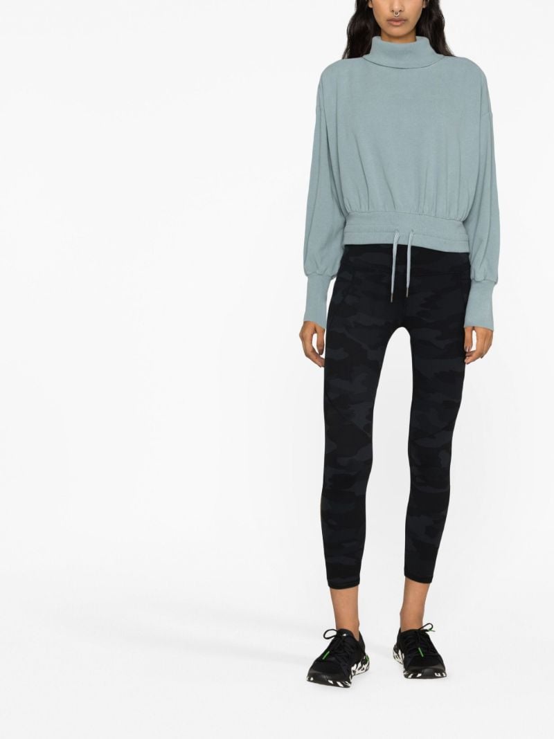 Blue Melody Cropped Sweatshirt