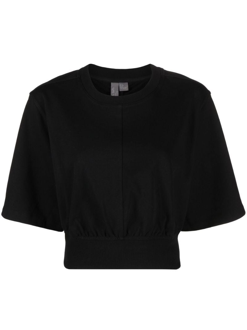 Black Refine Open Back T-shirt