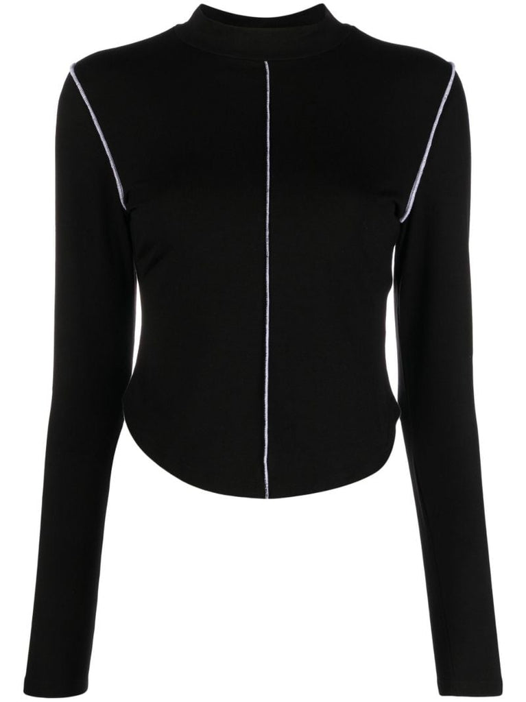 Black Stacey Knit Top