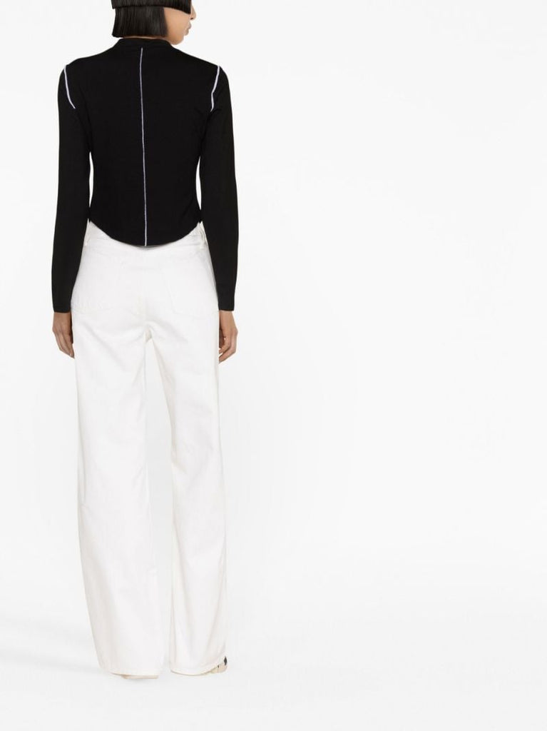 Black Stacey Knit Top