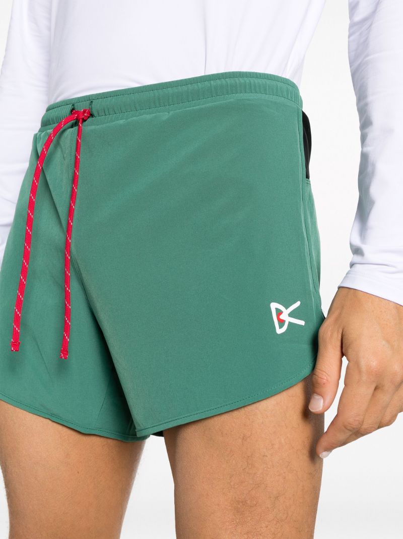 Green Drawstring Training Shorts