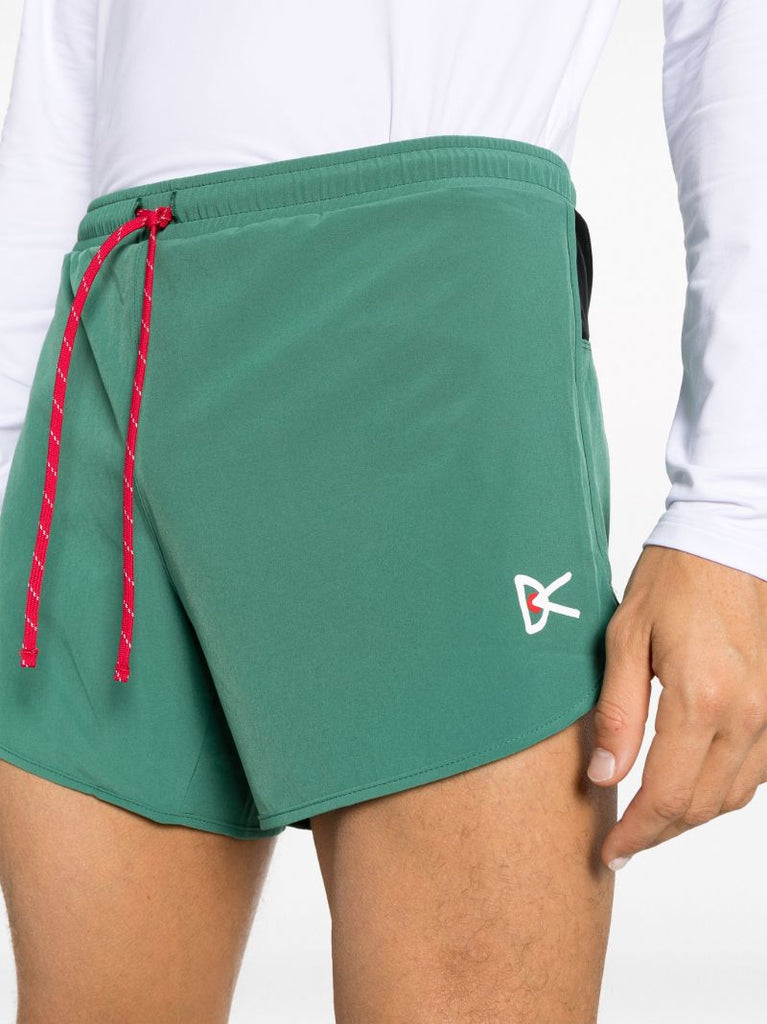 Green Drawstring Training Shorts
