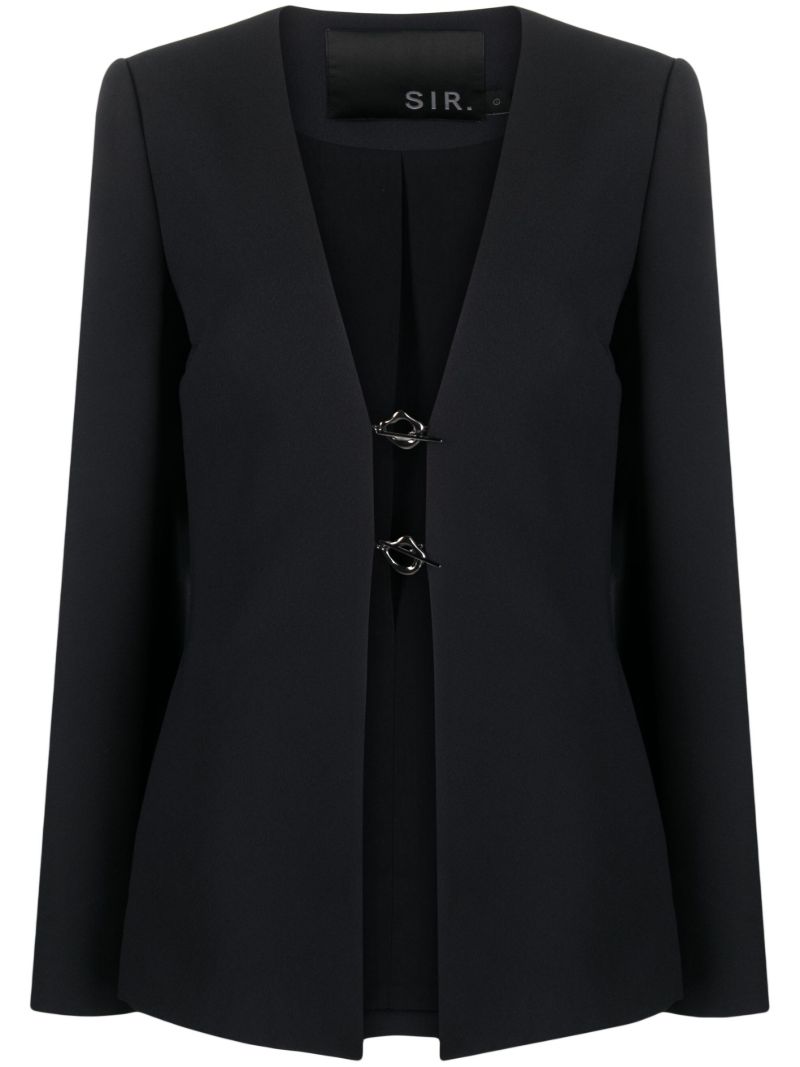 Black Gilles Clip-detail Blazer