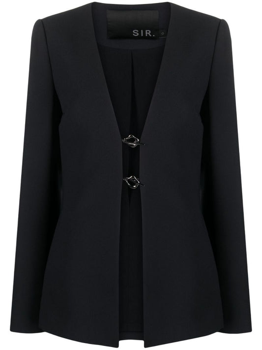 Black Gilles Clip-detail Blazer