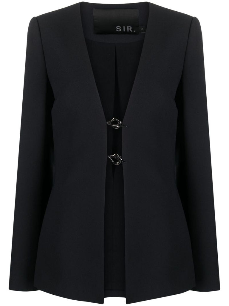 Black Gilles Clip-detail Blazer