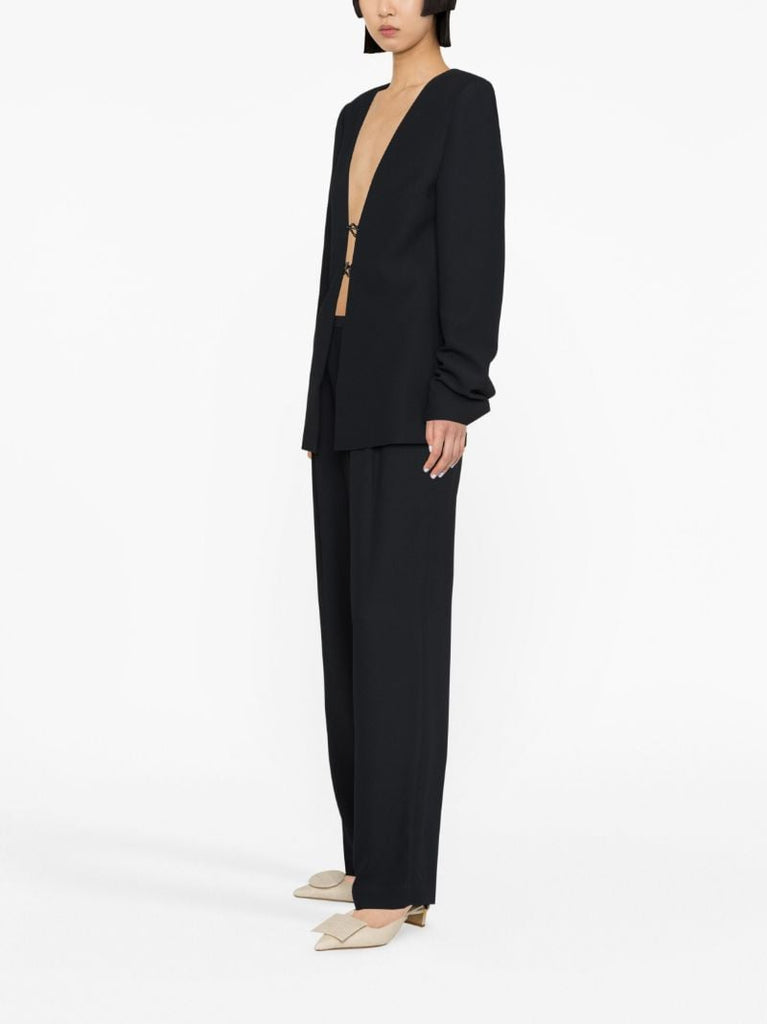 Black Gilles Clip-detail Blazer
