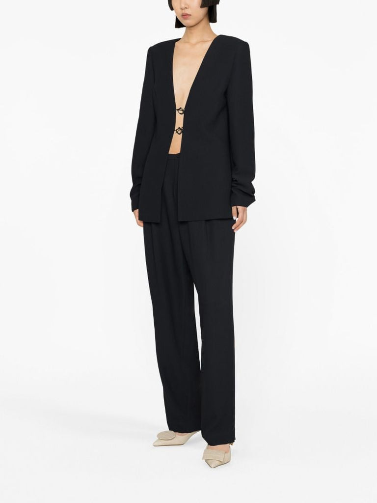 Black Gilles Clip-detail Blazer