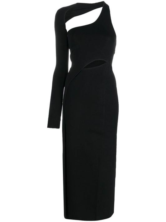 Black Cut Out Detail Dress