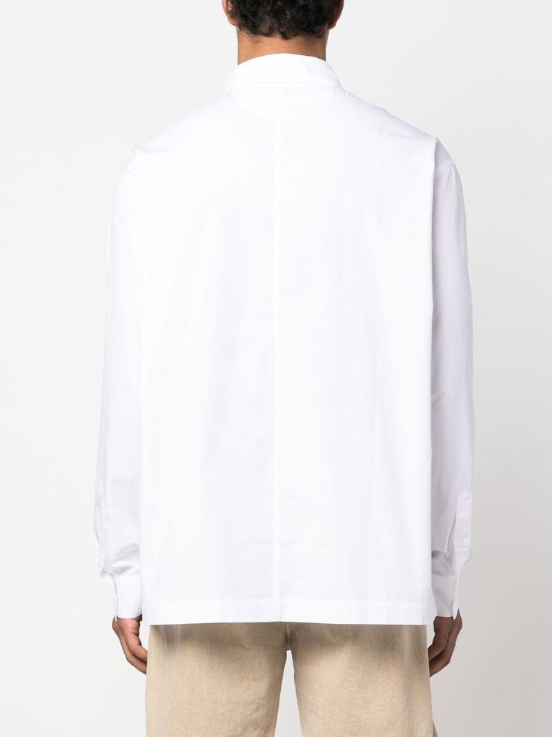 White Sun Print Logo Shirt
