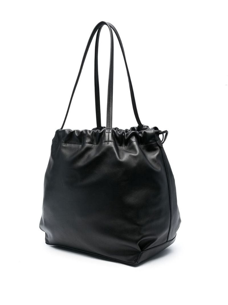 Black Oslo Leather Shoulder Bag