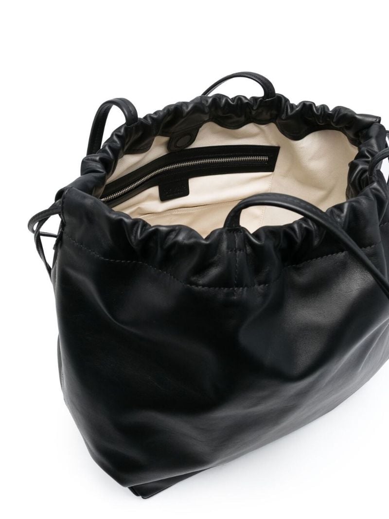 Black Oslo Leather Shoulder Bag