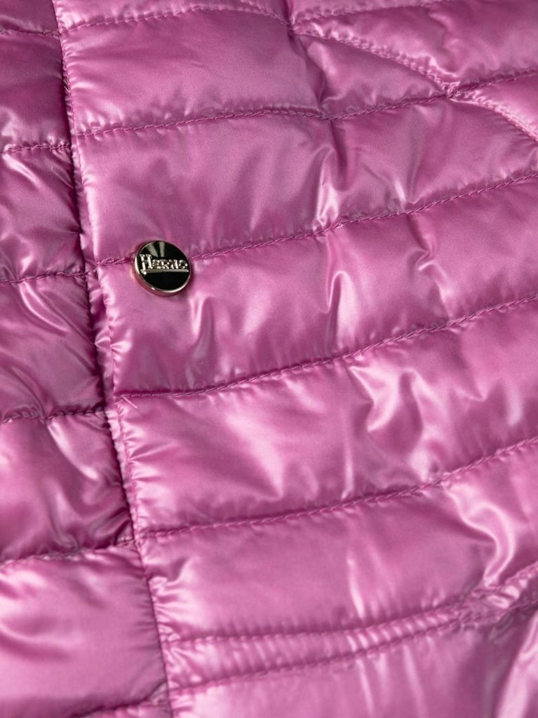 Brown Reversible A-line Quilted Coat