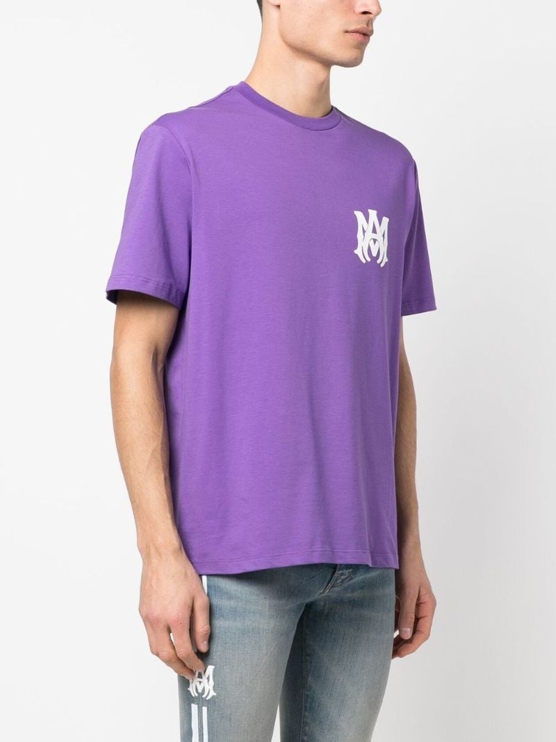 Purple Logo Print T-shirt