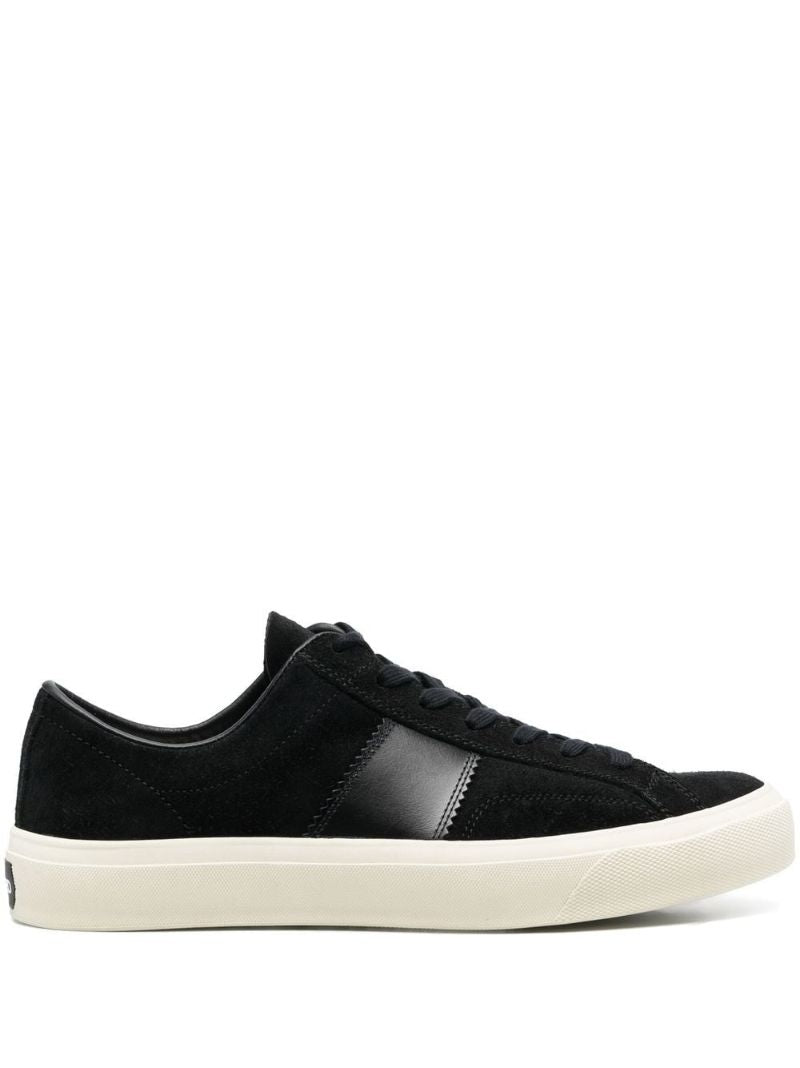 Black Lace Up Low Top Sneakers